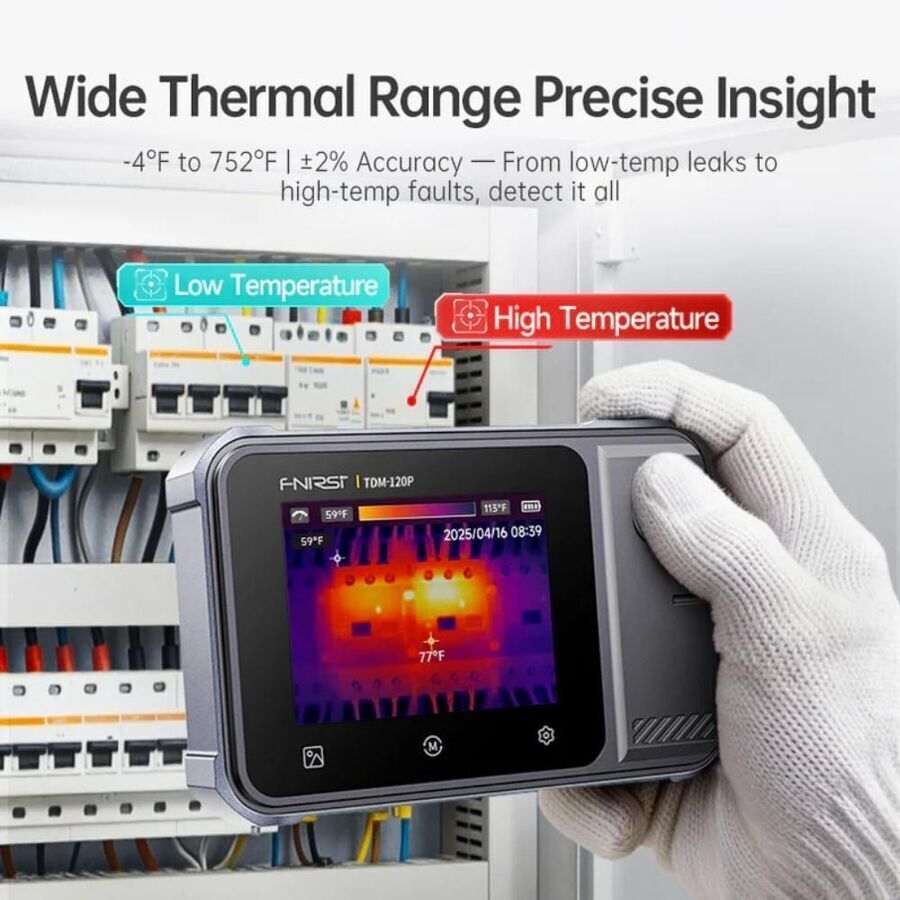 Fnirsi TDM-120P Termal Kamera ve Multimetre | 120×90 Termal Kamera | True RMS