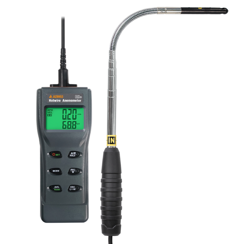 AZ 8953 Hot Wire Anemometre | Bükülebilir Teleskopik Prob