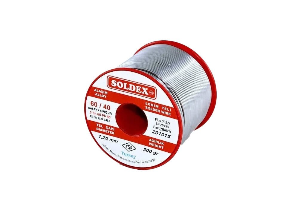 Soldex Lehim Teli 1.20mm 500Gr Sn60 Pb40