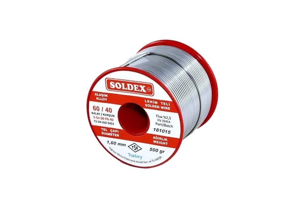 Soldex Lehim Teli 1.60mm 500Gr Sn60 Pb40