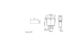 IC-117A Mini Dar Işıksız Anahtar ON-OFF