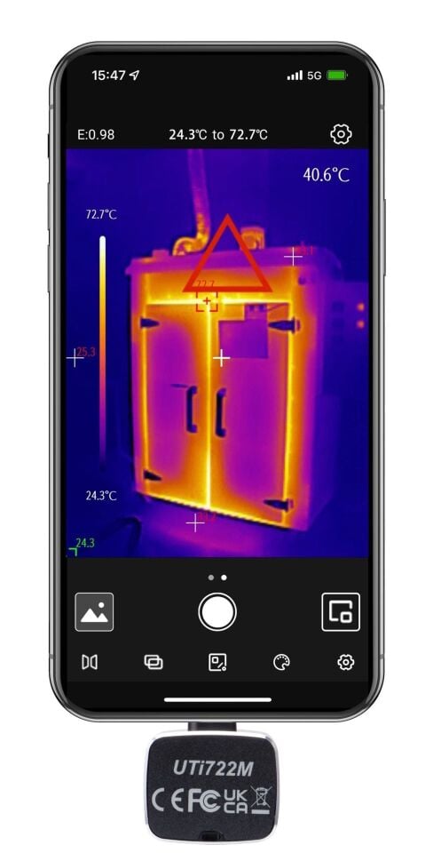 Unit UTi722M Android için Akıllı Telefon Termal Kamera