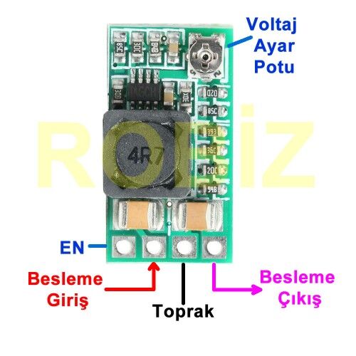 24V to 5V 2A MP2315 Modül