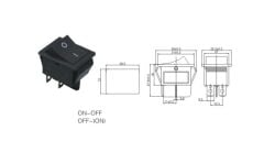 IC-106 Geniş Işıksız Anahtar ON-OFF