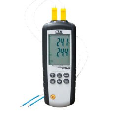 Cem DT-38F Sıcaklık Kayıt Cihazı 2 Kanallı Datalogger