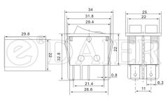 IC-102 İkili Nokta Işıklı Anahtar