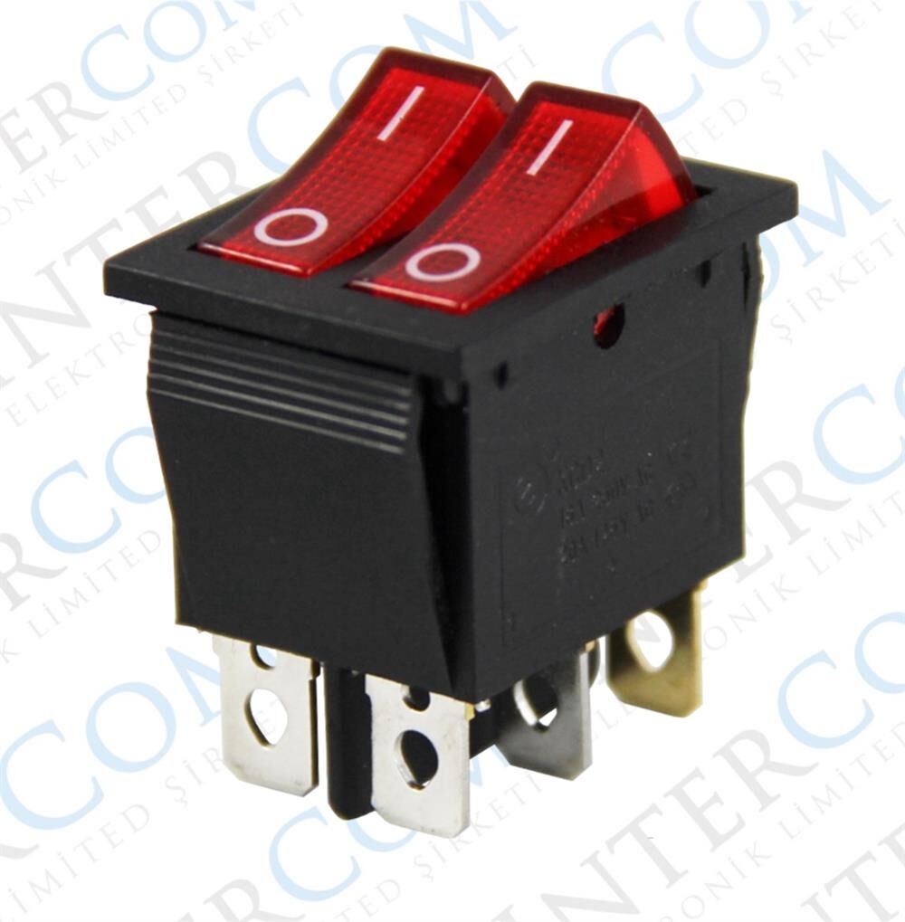 IC-101 İkili Işıklı Anahtar KCD2-2101