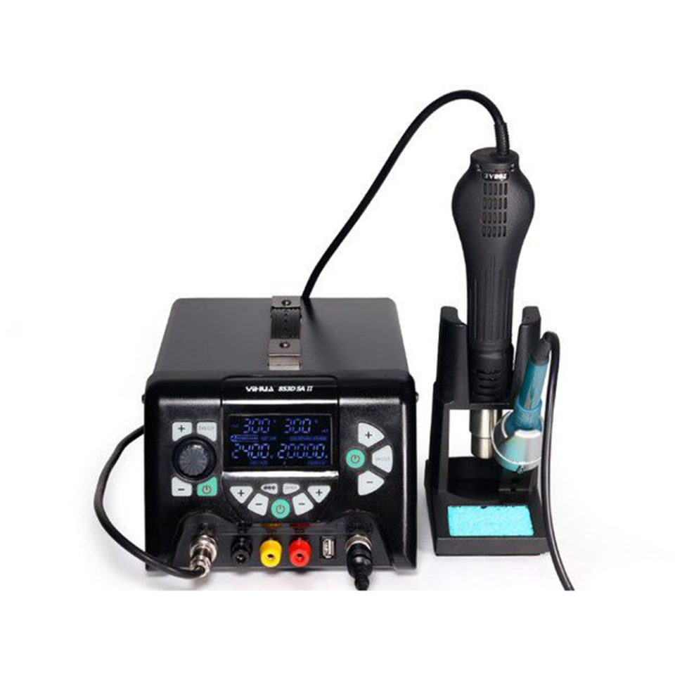 Yihua 853D 5A-II 3'ü 1 Arada Sıcak Hava Lehimleme istasyonu