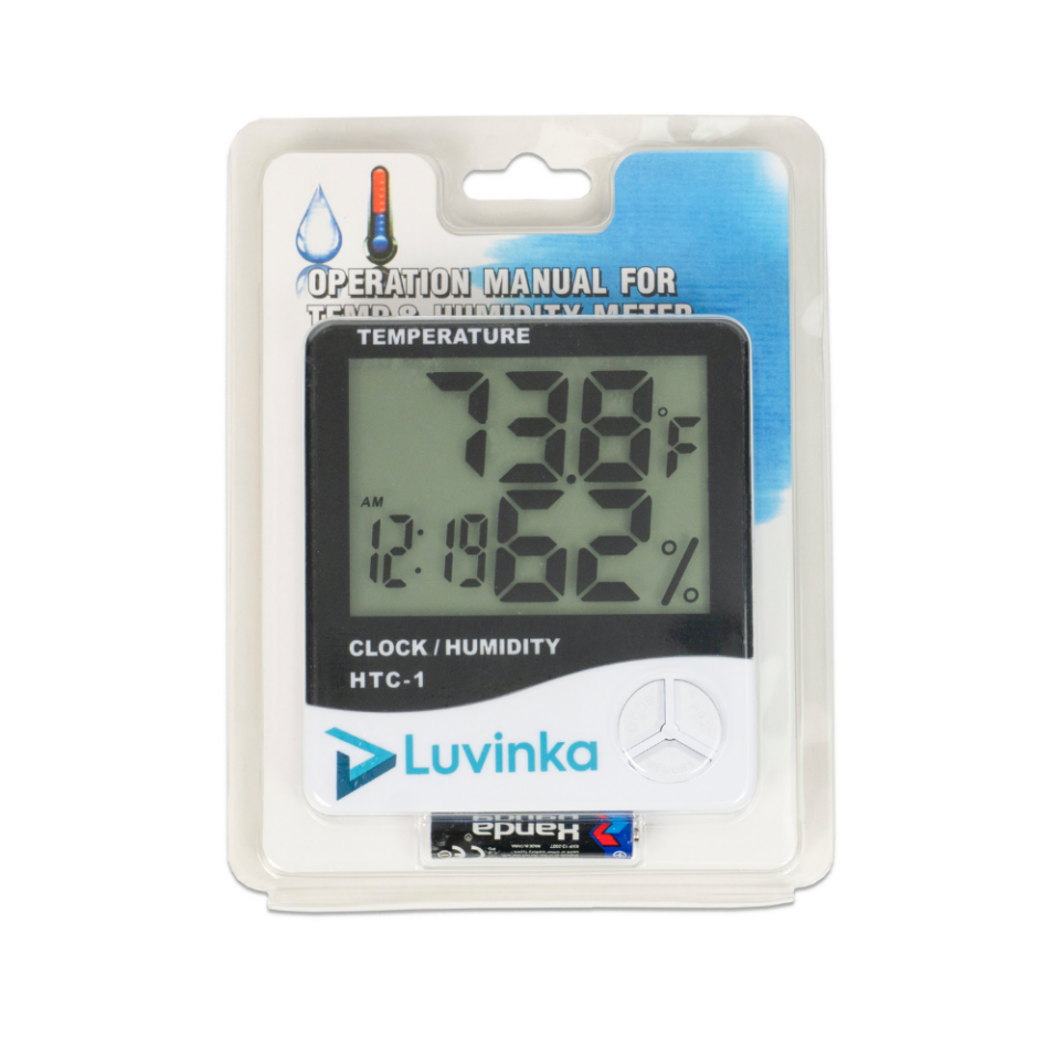 HTC-1 Termometre Saatli ve Alarmlı