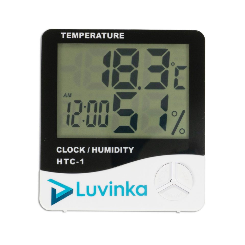 HTC-1 Termometre Saatli ve Alarmlı