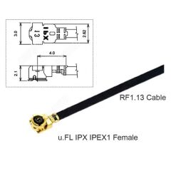 Ipex1 Erkek to Ipex1 Dişi 15cm Kablo