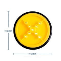 42mm Mini Rubber Tekerlek