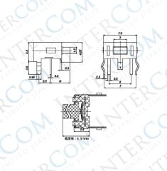 IC-201 Tact Switch 90° Şaseli