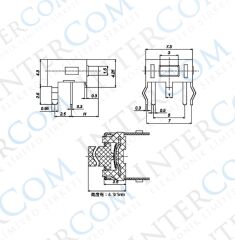 IC-201 Tact Switch 90° Şaseli
