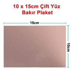 10x15cm Çift Yüz Bakır Pcb