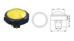 IC-180J-5 Atari Buton 24mm 12v Led (100mm Kafa)