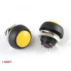 12mm PBS-33B Push Buton Sarı