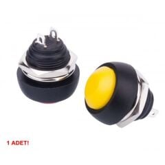 12mm PBS-33B Push Buton Sarı