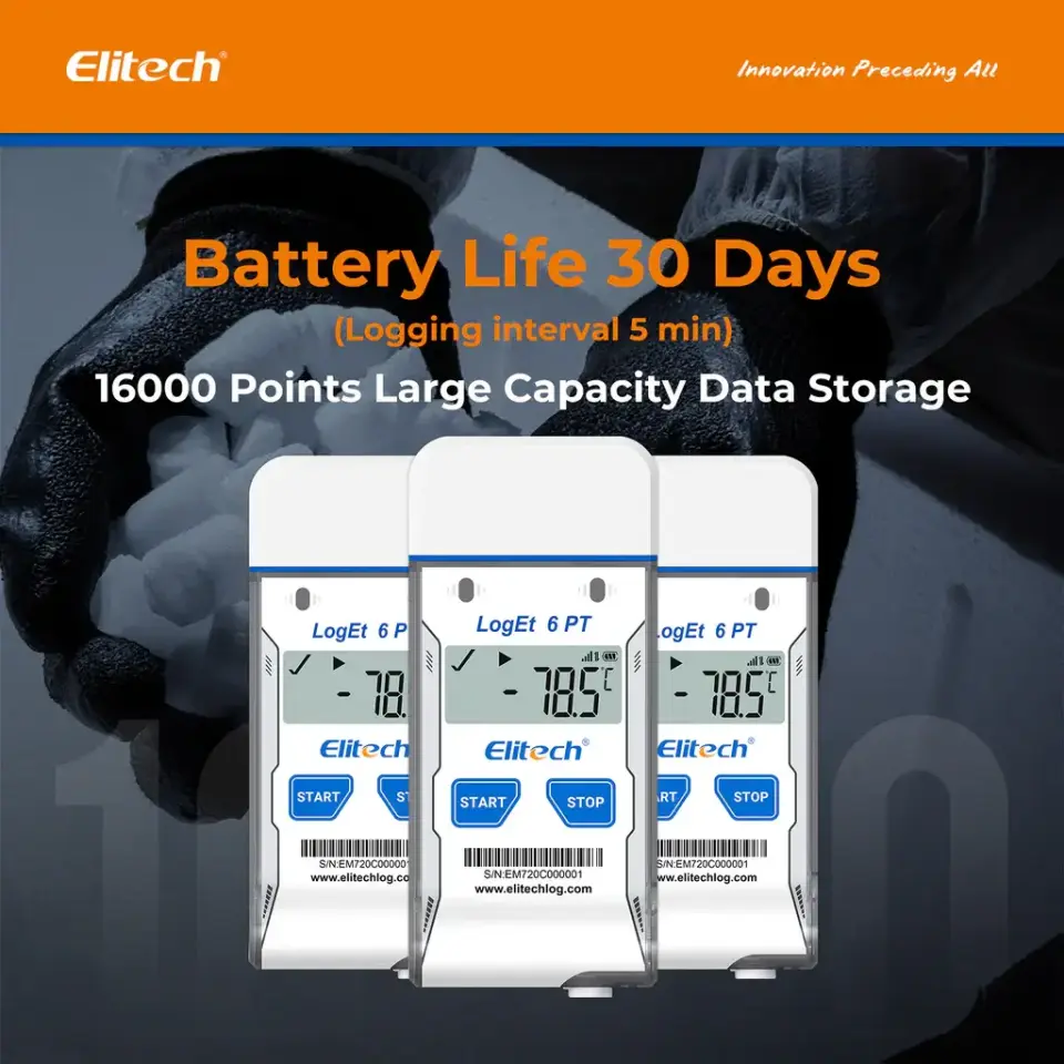 Elitech LogEt 6 PT Dry Ice USB Data Logger