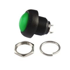 12mm PBS-33B Push Buton Yeşil