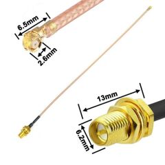 30cm RP Sma Dişi ( Erkek ) Ipex1 RF Kablo