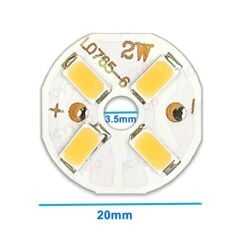 5730 6V 2W Beyaz 20mm 4 Ledli Modül