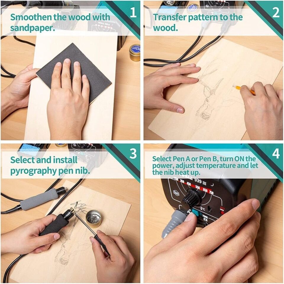 Yihua 939 III Ahşap Yakma İstasyonu Çiftli