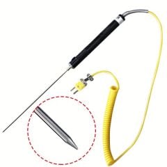 NR 81539 K Tipi Sivri Uçlu Sıcaklık Ölçer Prob -50°C +500°C