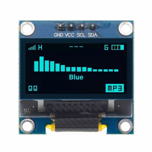 128x64 OLED LCD 0.96'' Mavi