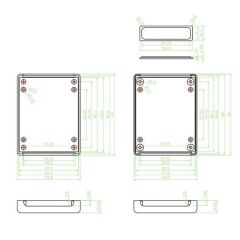AK-S-56 Plastik Kutu Beyaz