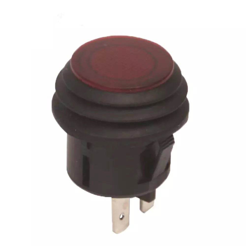 IC-180W BASMALI YUVARLAK IŞIKLI KALICI ANH. 20A 12V DC KÖRÜKLÜ KIRMIZI ASW-29D