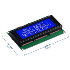 20x4 IIC Seri Mavi LCD 2004A