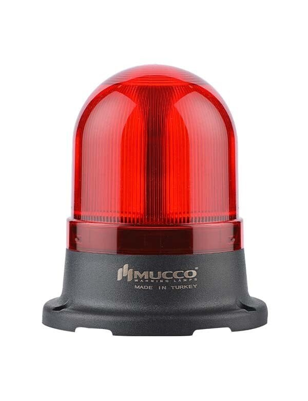 Mucco SNT-725-F1 Kırmızı Flaşör Mini Tepe Lambası 220v Ac