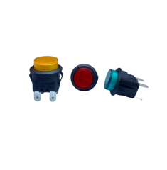 IC-180N 22MM PLASTİK BUTON 12V 4P