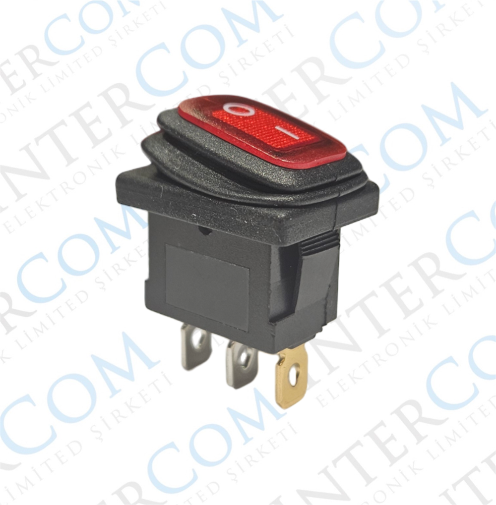 IC-118W Mini Işıklı Körüklü Anahtar 3P