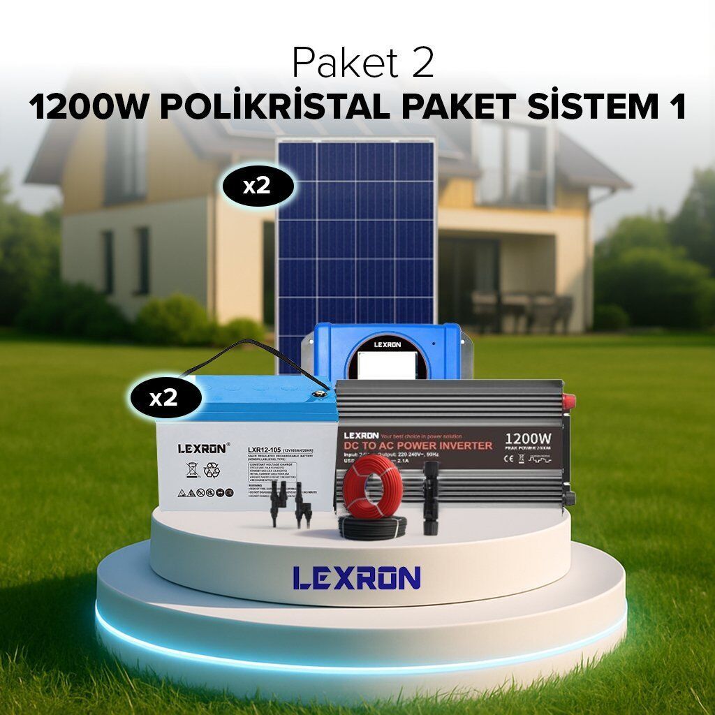 1200W Polikristal Paket Sistem 1 (Paket 2)