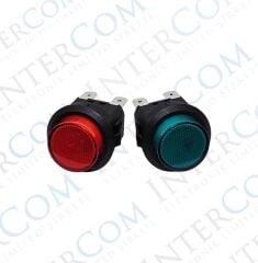IC-180M 22MM PLASTİK ANAHTAR 12V 4P