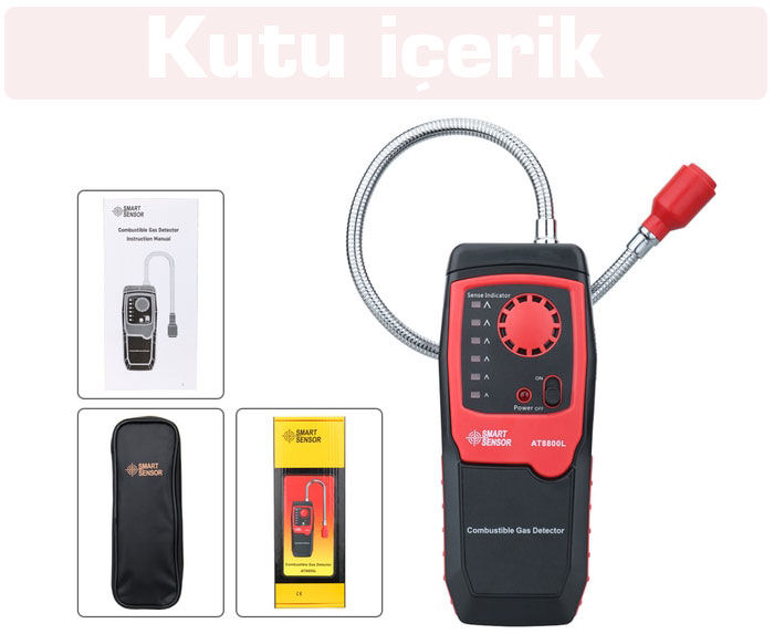 AT8800L Yanıcı Gaz Kaçak Dedektörü | Seviye Alarmlı