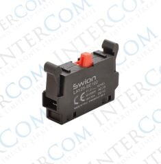 LAY25-BE102 22mm Kontak Normalde Kapalı - Kırmızı