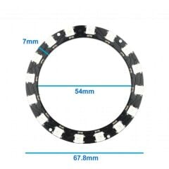 16 Led Halka WS2812B 5050 Rgb Led