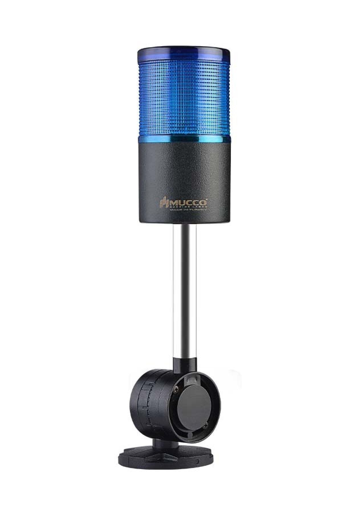 Mucco SNT-7013-S1-4-D-10U Mavi 12-24v Ac/Dc Işıklı Kolon Devrilme Aparatlı