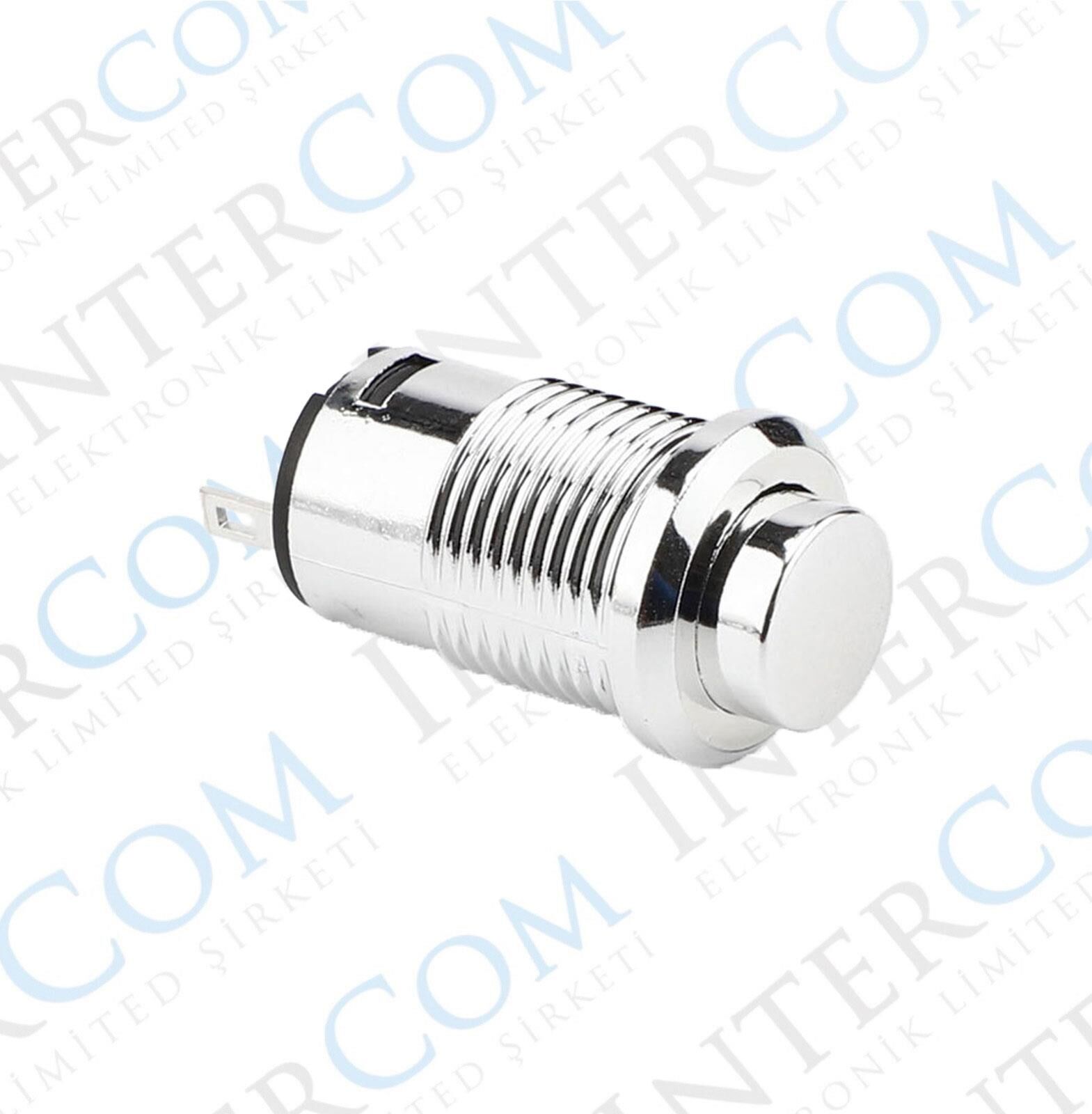 IC-186C PLASTİK 12MM KROM BUTON