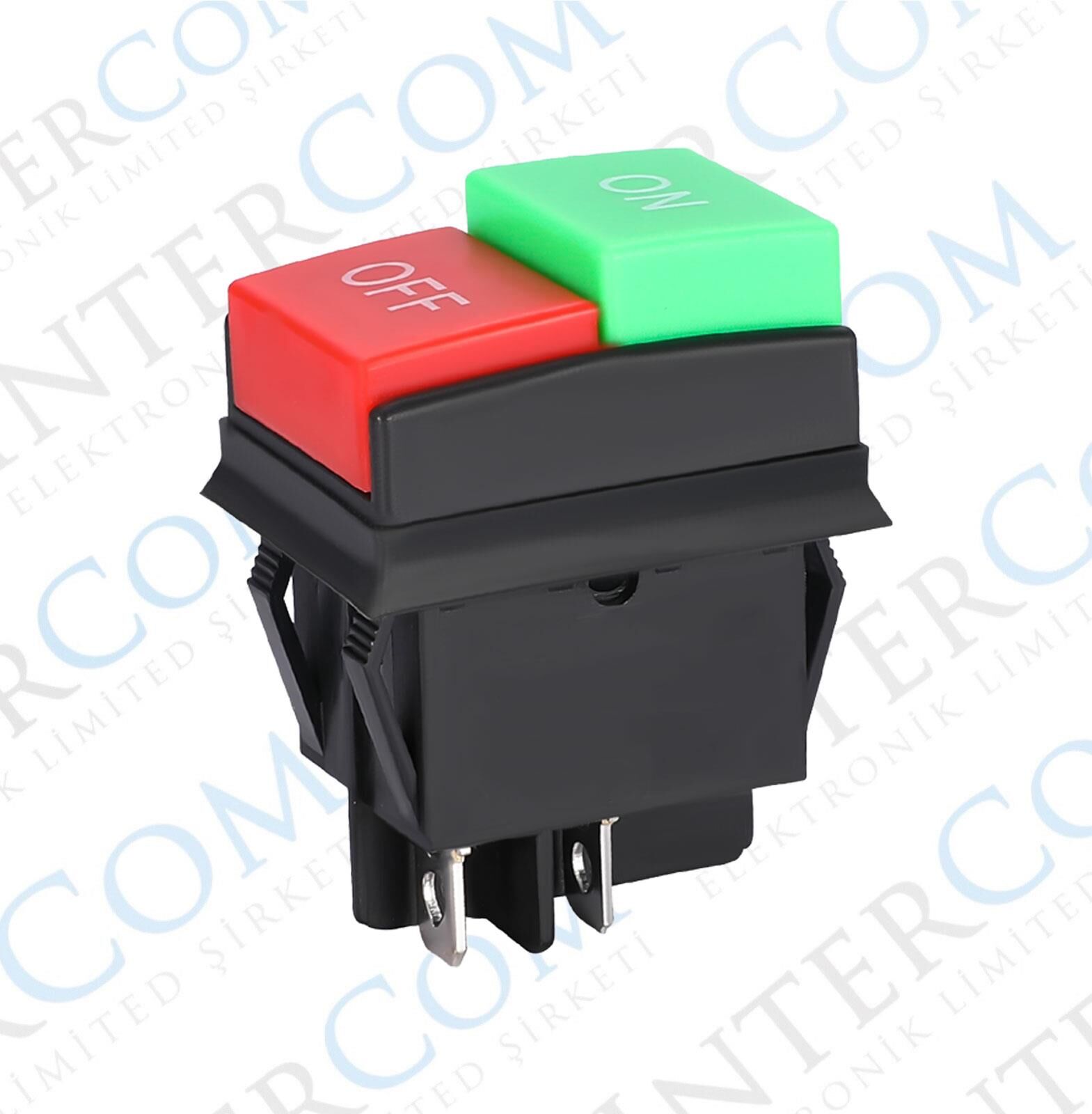 START-STOP ON / OFF Anahtar | Panel Tip Çiftli Buton Anahtarı