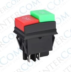 START-STOP ON / OFF Anahtar | Panel Tip Çiftli Buton Anahtarı