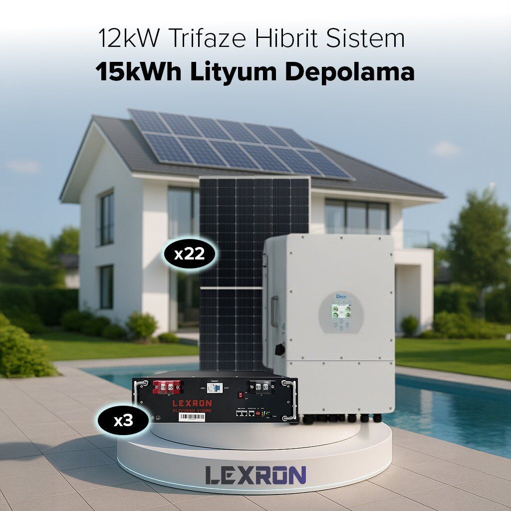 12Kw Trifaze Hibrit Sistem 3