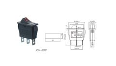 IC-113A Dar Nokta Işıklı Anahtar ON-OFF