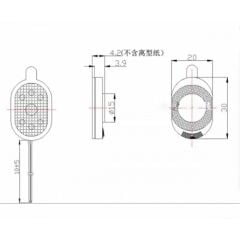 Hoparlör 1.5W 8ohm 20x30mm