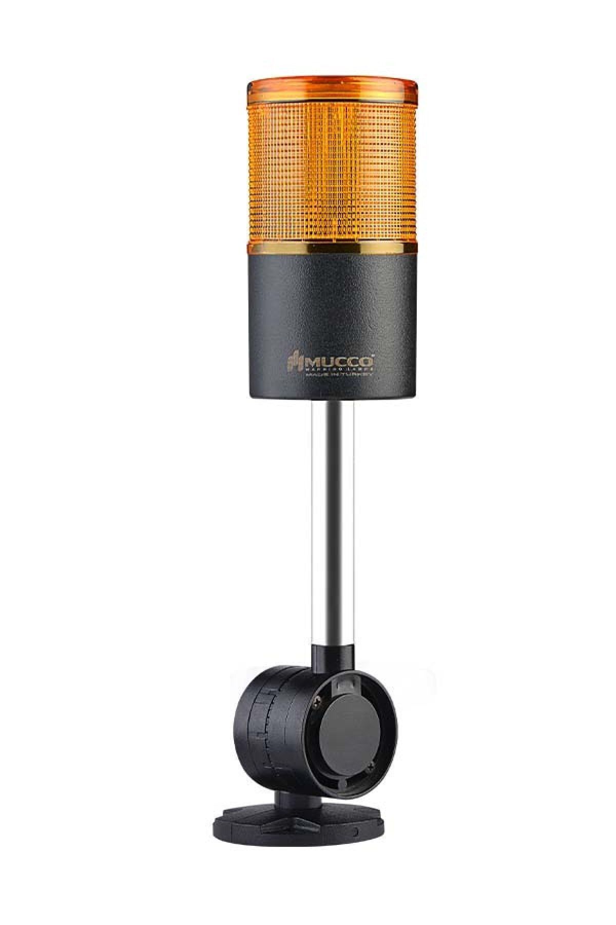 Mucco Sabit Sarı 12-24v Ac/Dc 1 Katlı Işıklı Kolon Devrilme Aparatlı