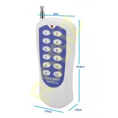 433Mhz Kumanda 12 Buton Teleskopik Anten