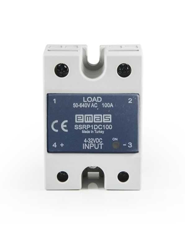 Emas SSR Serisi Klemensli 50-640V 100A Solid State Röle SSRP1DC100